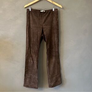 Vince  Dark Brown elastic leather Pants